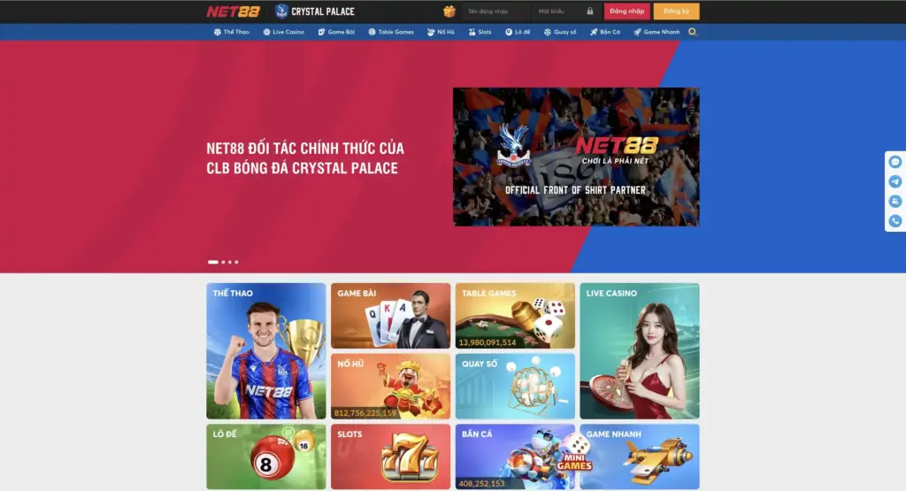 NET88 – Điểm đến hàng đầu cho người mê cá cược chuyên nghiệp 1 NET88 – Điểm đến hàng đầu cho người mê cá cược chuyên nghiệp